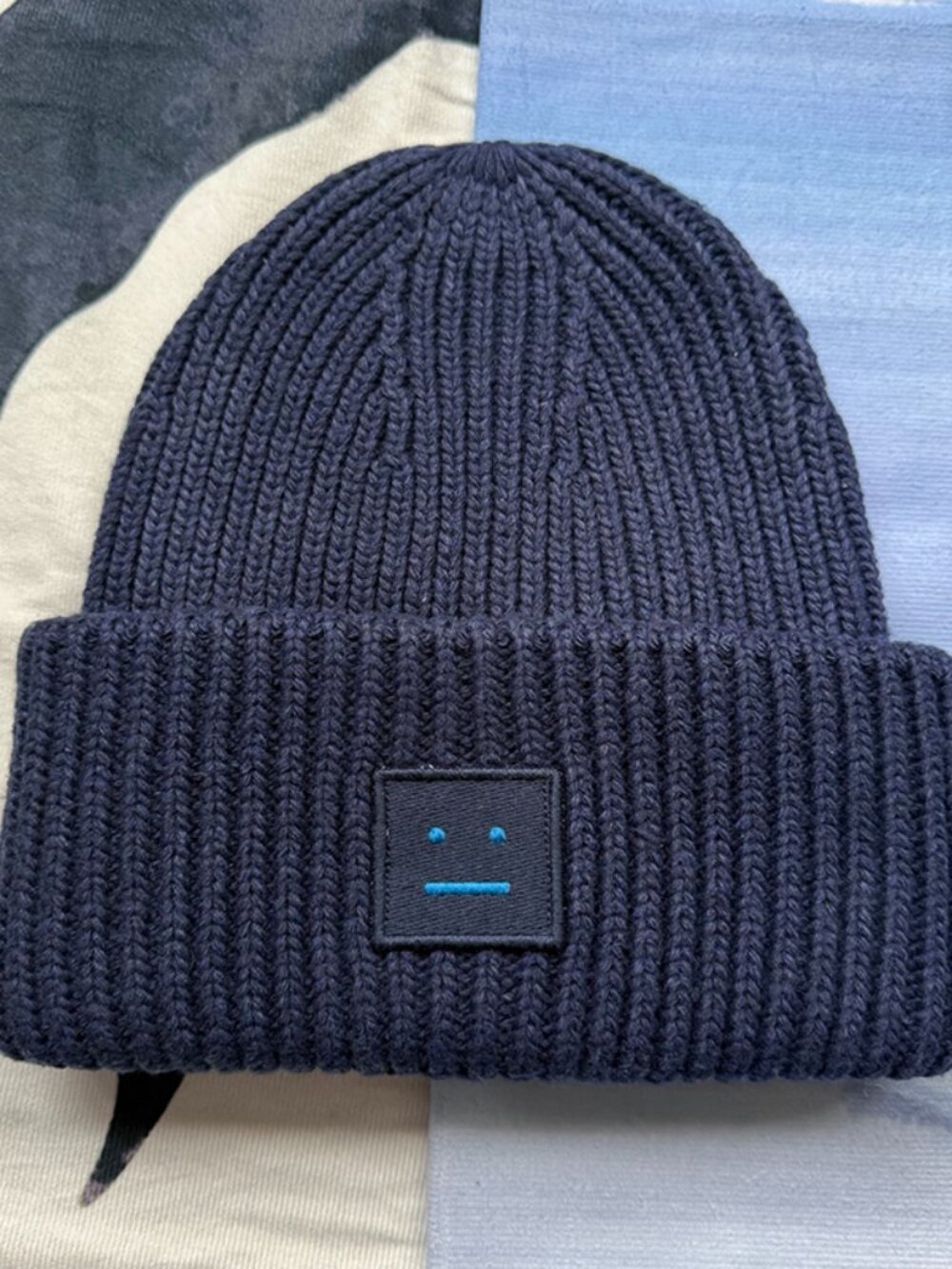 Acne Studios Pansy N Face Beanie 'Navy'